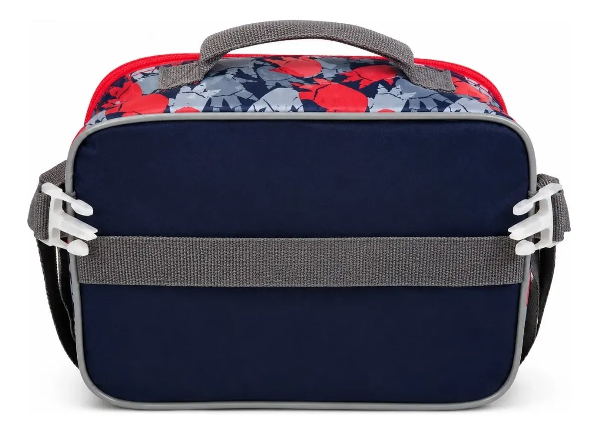 Set Tres Piezas American Bags Godzilla Mochila Escolar Azul