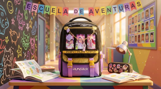 Mochila Ruz Huntrix Con Cadena Decorativa Y Colgantes