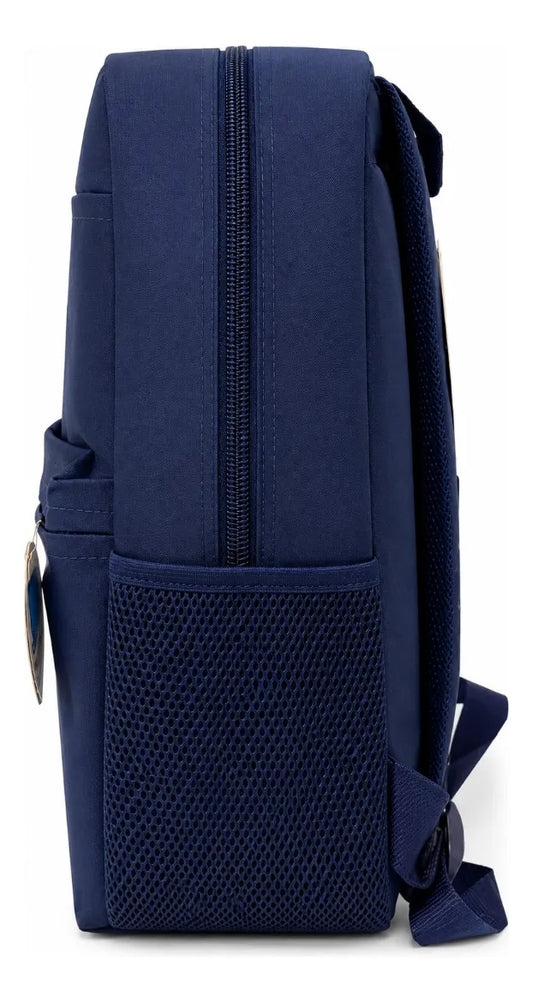Mochila Juvenil Escolar Chenson Azul Marino Multi Bolsillos