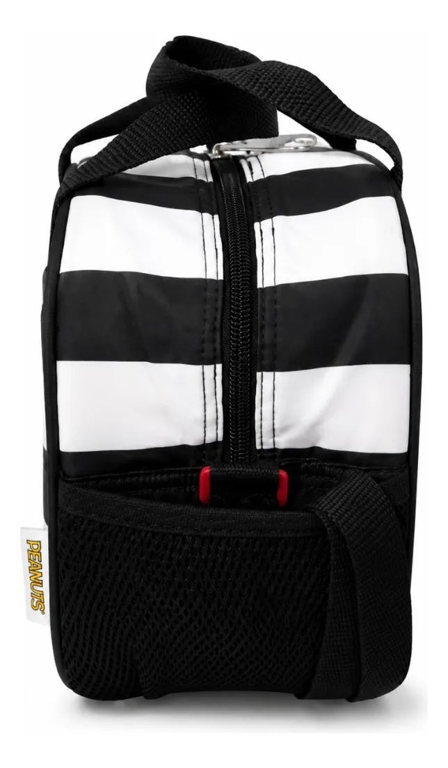 Lonchera Térmica Yadatex Snoopy Rayas Blanco Y Negro
