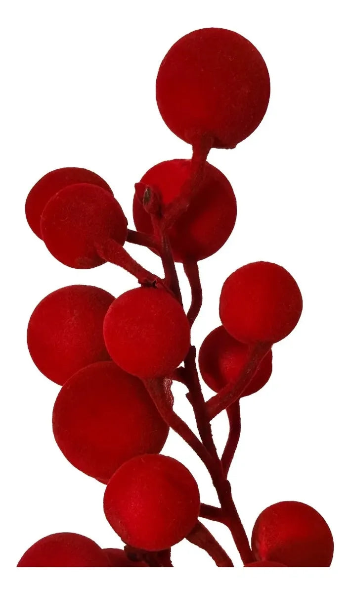Guirnalda Lluvia Lights Bayas Rojas Decorativas 180 Cm