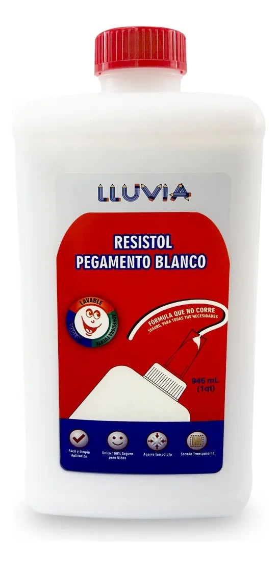 Pegamento Blanco Lluvia 946 Ml Escolar Manualidades