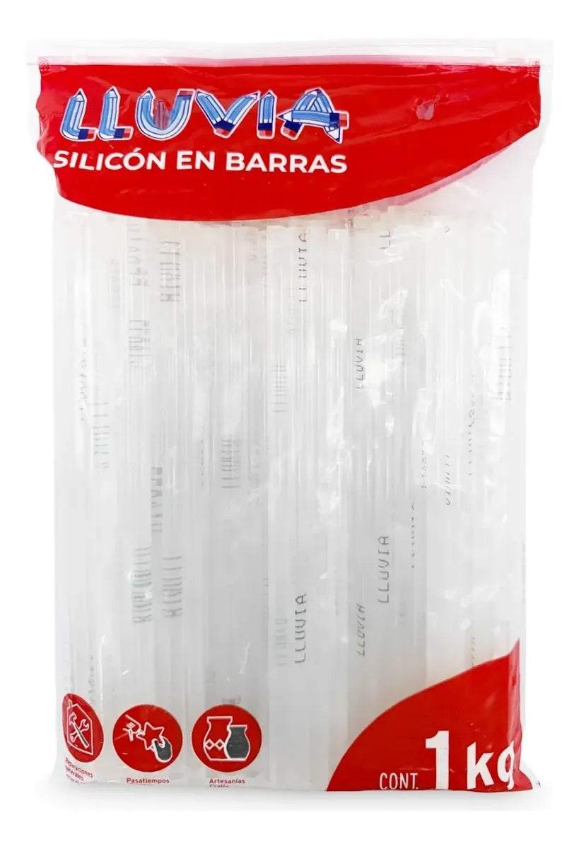 Barras De Silicón Transparente Un Kilo Para Manualidades