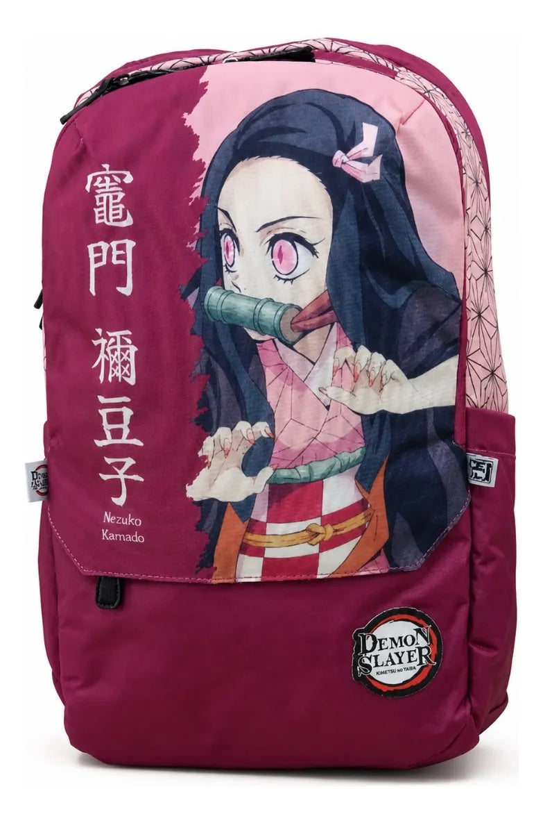 Set Mochila Fotorama Demon Slayer Nezuko Tres Piezas