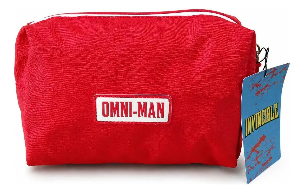 Set Tres Piezas Escolar Omni-man Invincible Color Rojo