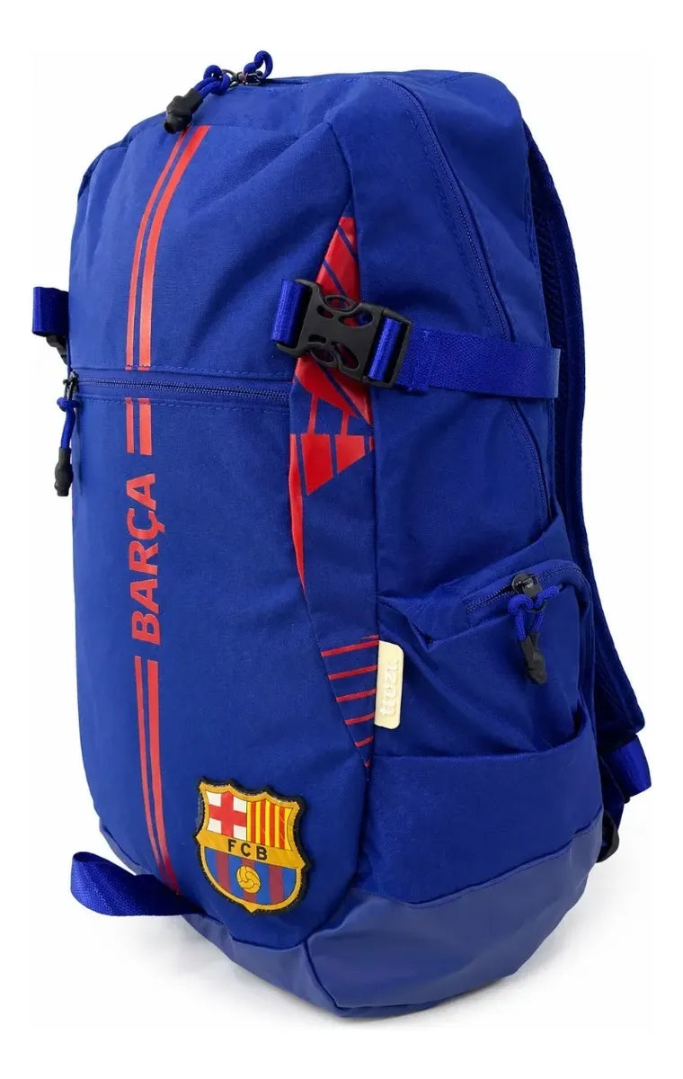 Mochila Fc Barcelona Azul Deportiva Con Tres Compartimientos