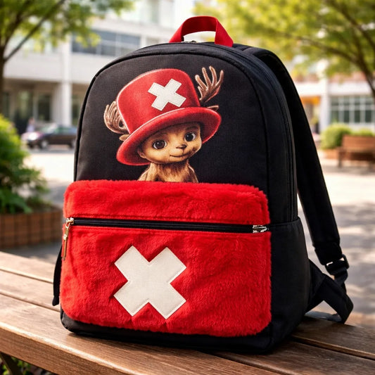 Mochila Juevil Fotorama One Piece Chopper Afelpada Escolar