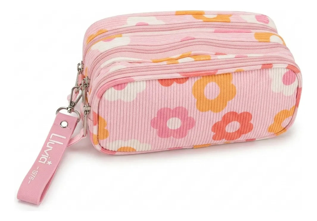 Set 3 Piezas Lluvia Diseño Floral Mochila Lonchera Lapicera