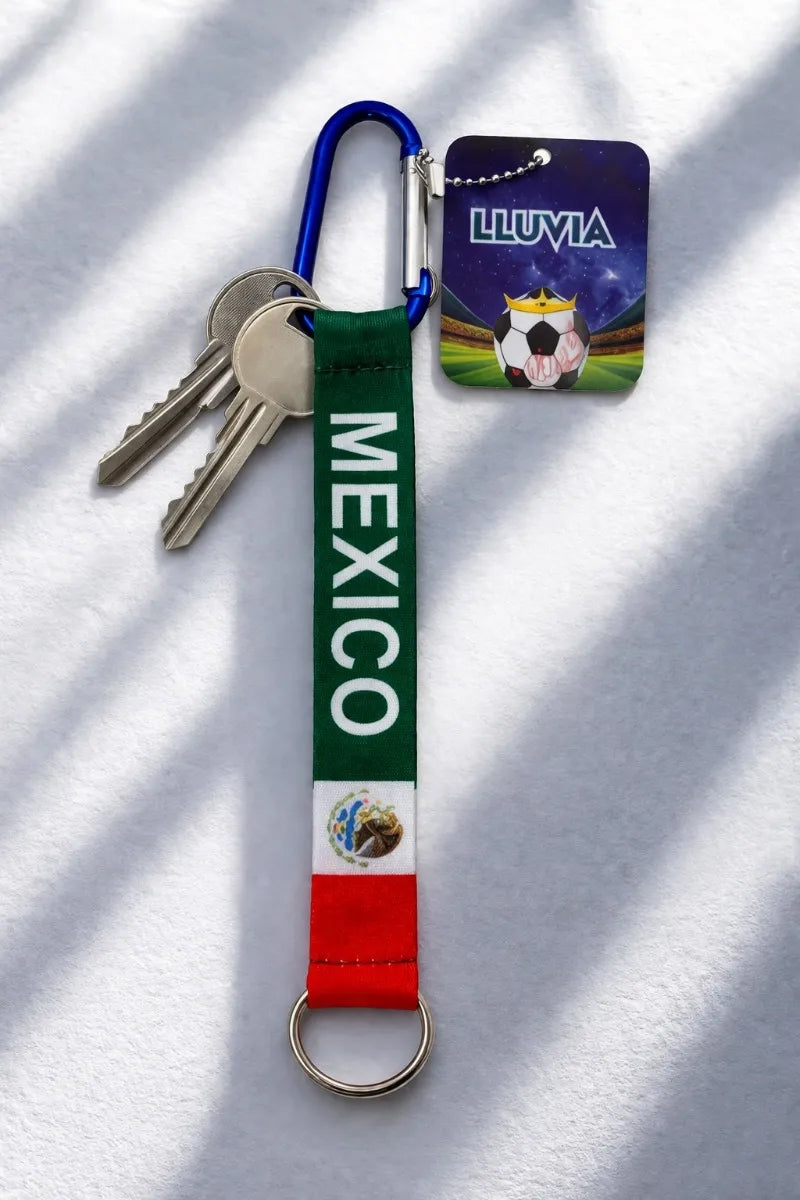 Kit Selección México Pulseras Lentes Rojos Llavero Y Sticker