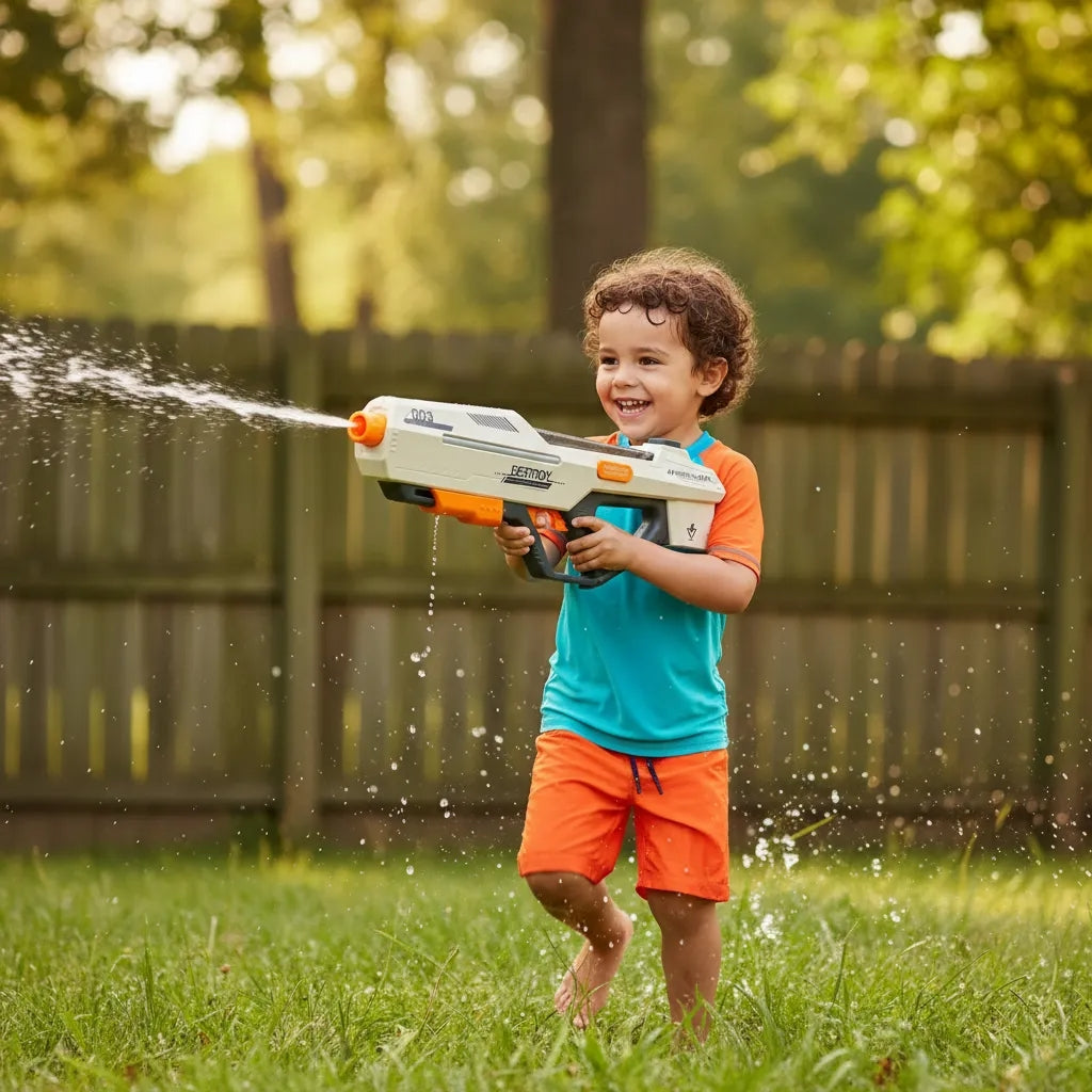Pistola De Agua Eléctrica Con Succión Automática Con Luz