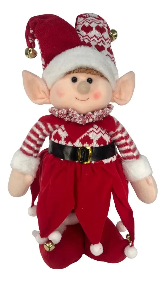 Decoracion Duende Patón Rojo Para Pie De Árbol 76x13x22