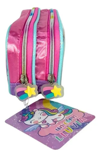 Mochila Primaria Set 3 Piezas Marca Lluvia Unicornio