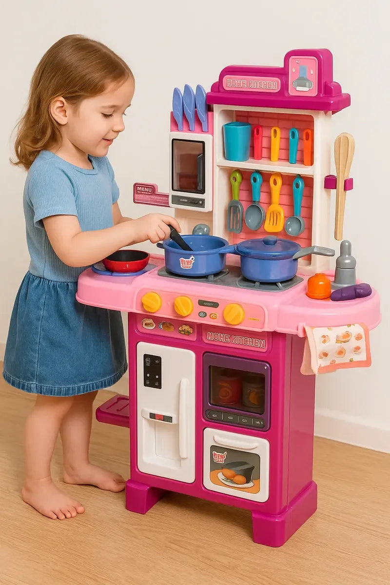 Cocina Infantil Marca Candy Toys Modelo Pequeño 42 Piezas