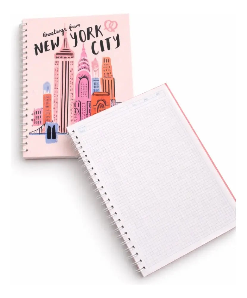 Libreta 3 Piezas Cuadriculadas New York Pasta Dura Surimax