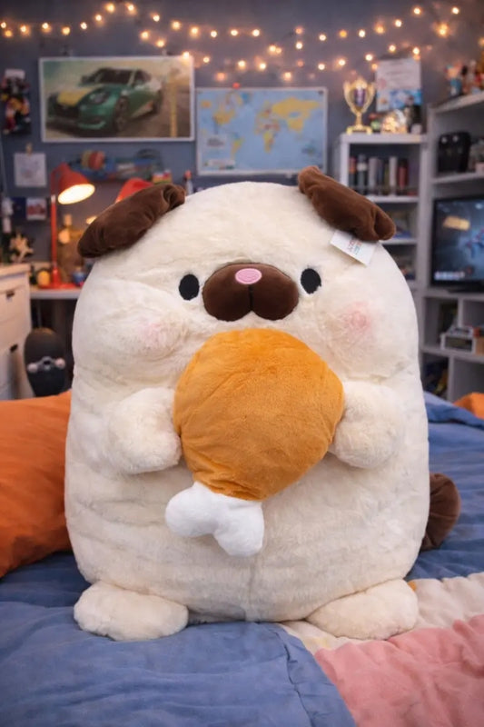 Peluche Perrito Shiba Inu O Pug Grande 45×36×39 Cm Candytoys