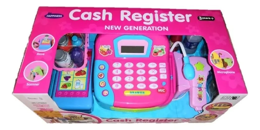 Caja Registradora Infantil Candy Toys Con 11 Accesorios