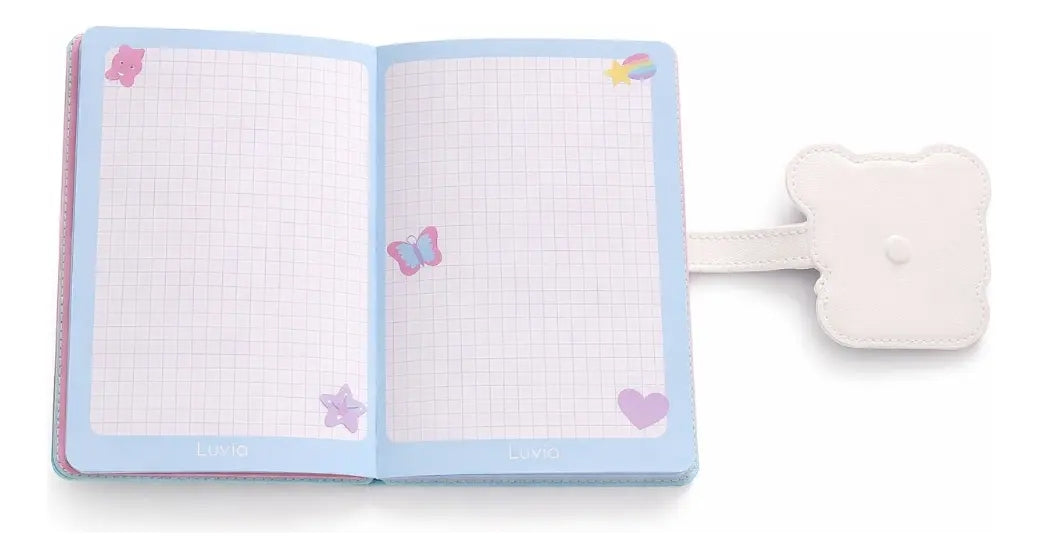 Agenda Escolar Lluvia 100 Hojas Colores Broche Magnético