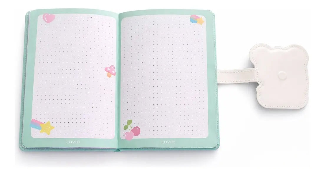 Agenda Escolar Lluvia 100 Hojas Colores Broche Magnético