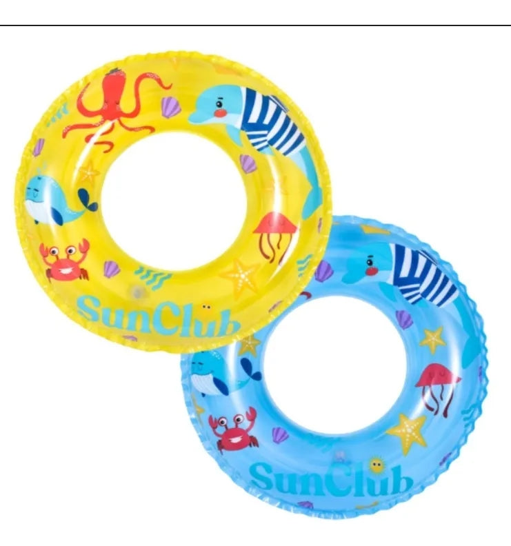 Salvavidas Niño Sun Club 50 Cm 2 Colores Azul Amarillo