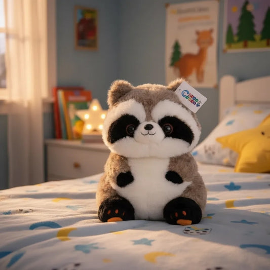 Peluche De Mapache Tierno Mediano 32×29×22 Cm Candy Toys