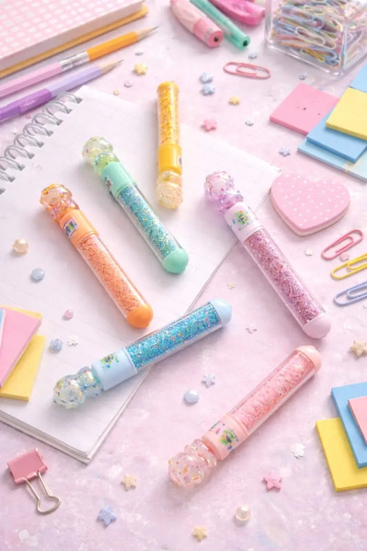 Marcatextos Kawaii 6 Piezas Tonos Pastel Tapa Dinosaurio