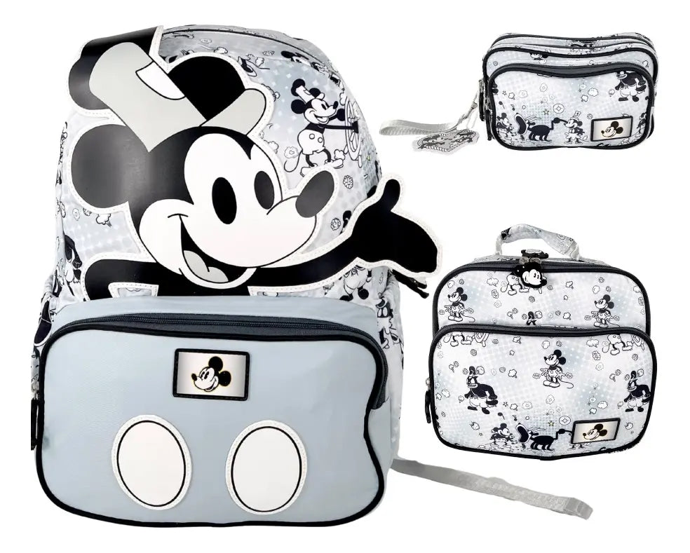 Paquete 3 Piezas Marca Lluvia Mickey Mouse Gris