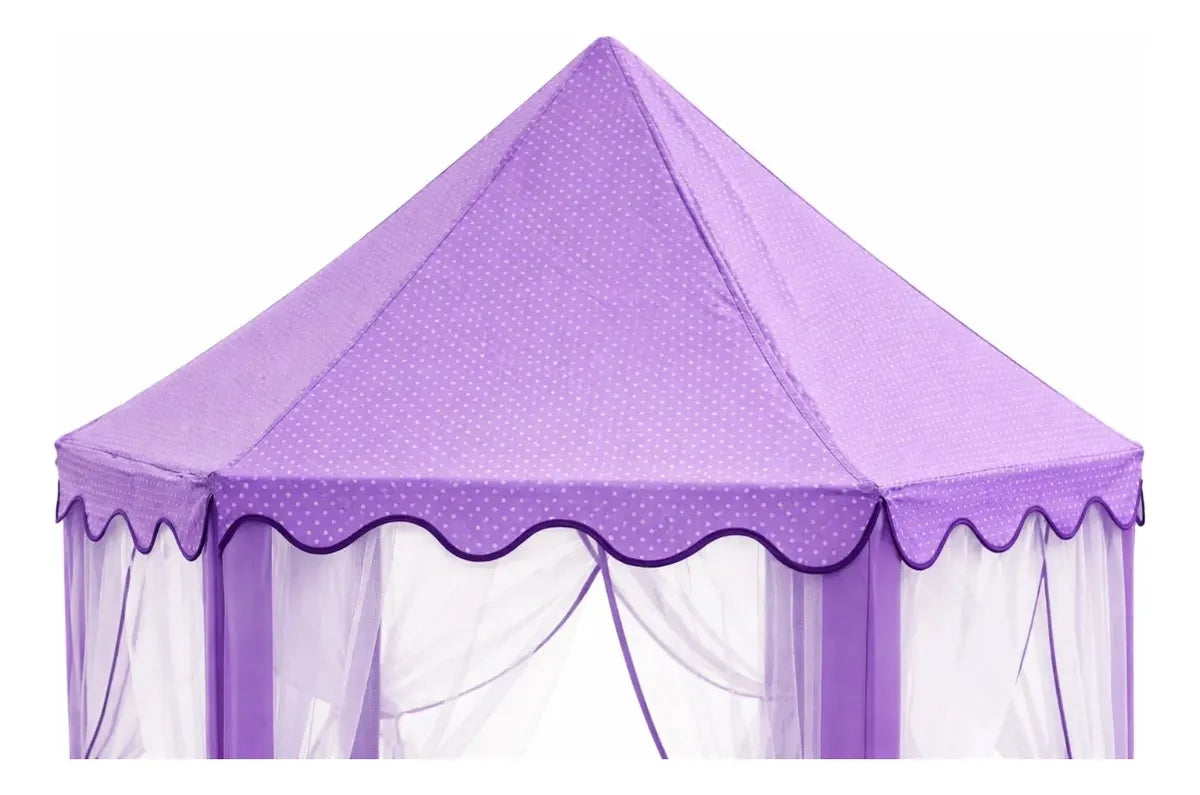 Casa Infantil Morada 140x135 Cm Candy Toys Tipo Castillo