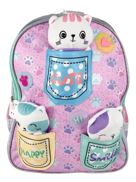 Paquete 3 Piezas Marca Lluvia Diseño Gatitos