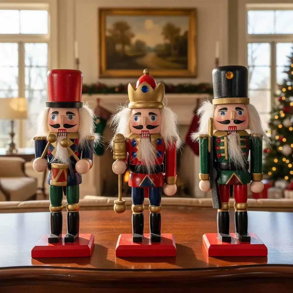 Cascanueces Guardianes De La Navidad Soldados 6 Piezas 8x2x3