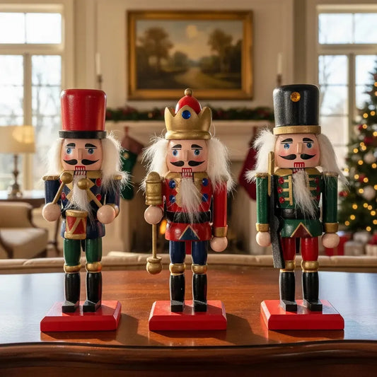 Cascanueces Guardianes De La Navidad Soldados 6 Piezas 8x2x3