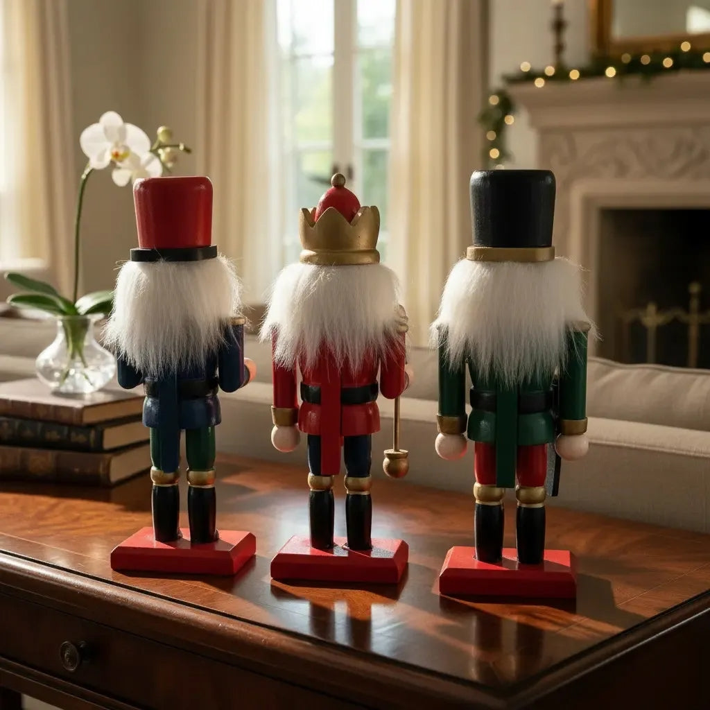 Cascanueces Guardianes De La Navidad Soldados 6 Piezas 8x2x3