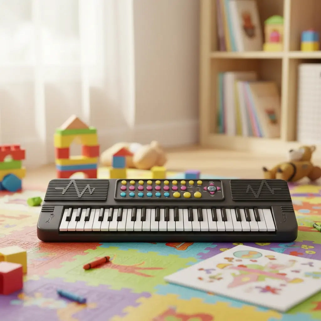 Piano Electrónico Candy Toys Con Sonidos Y Ritmos 32 Teclas
