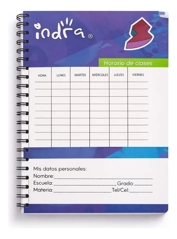 Libretas 6 Piezas Indra Cuadro Grande Con Tabla Periódica