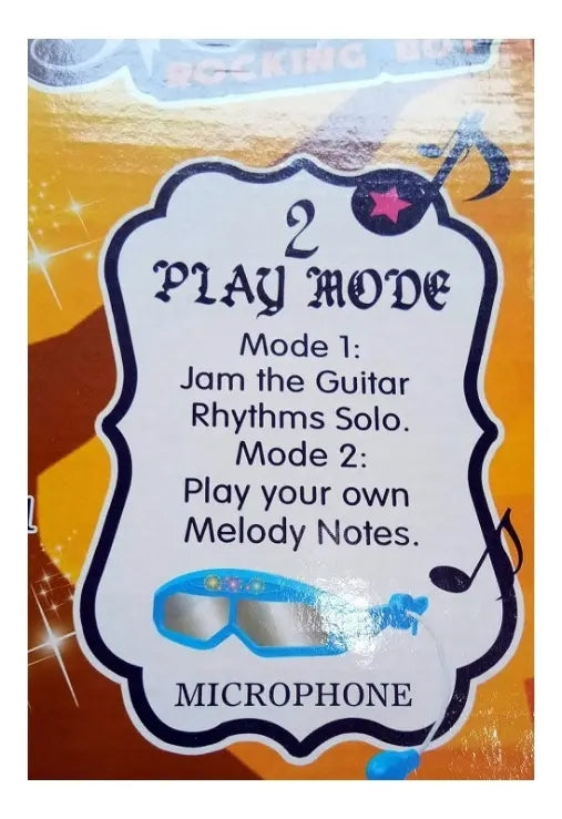Guitarra Musical Para Niños Candy Toys Con Notas Y Efectos