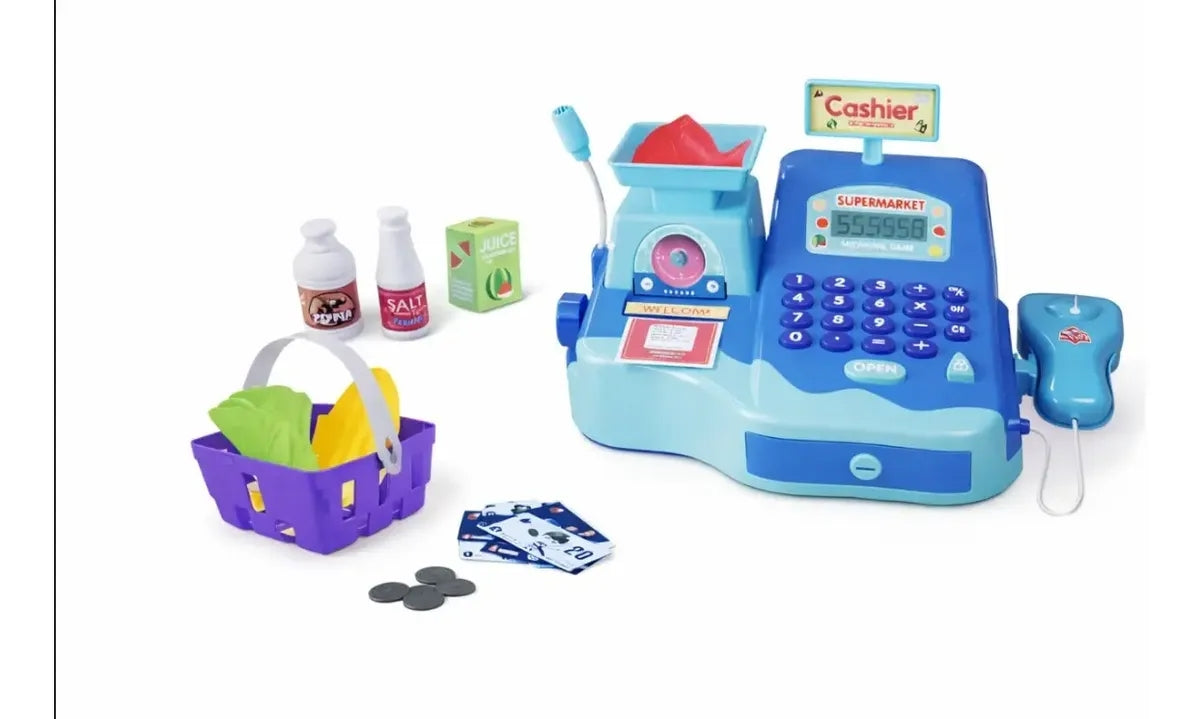 Caja Registradora Infantil Candy Toys Con 9 Accesorios