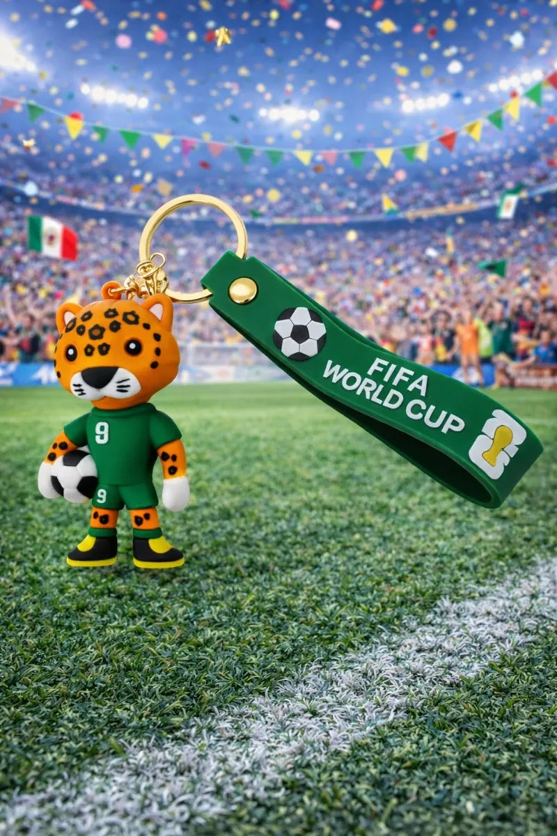 Llavero Jaguar Futbolista Selección Fifa World Cup Lluvia