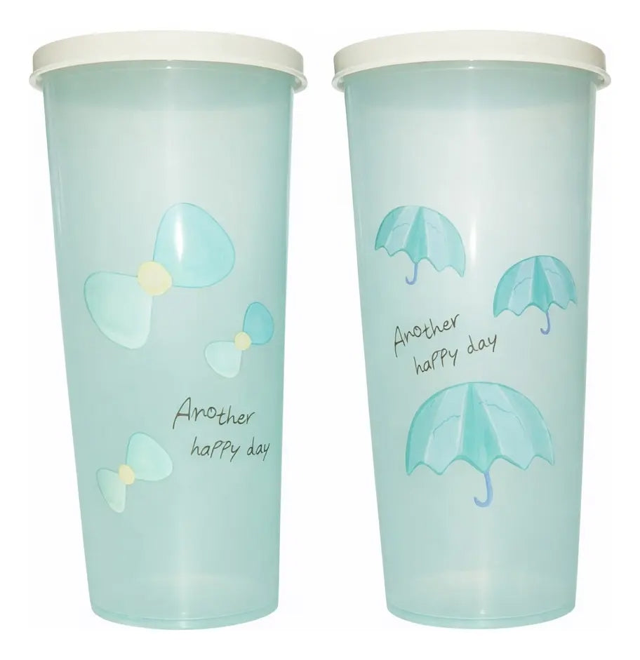 Vasos Pastel Con Tapa Set 7 Piezas 450ml Another Happy Day