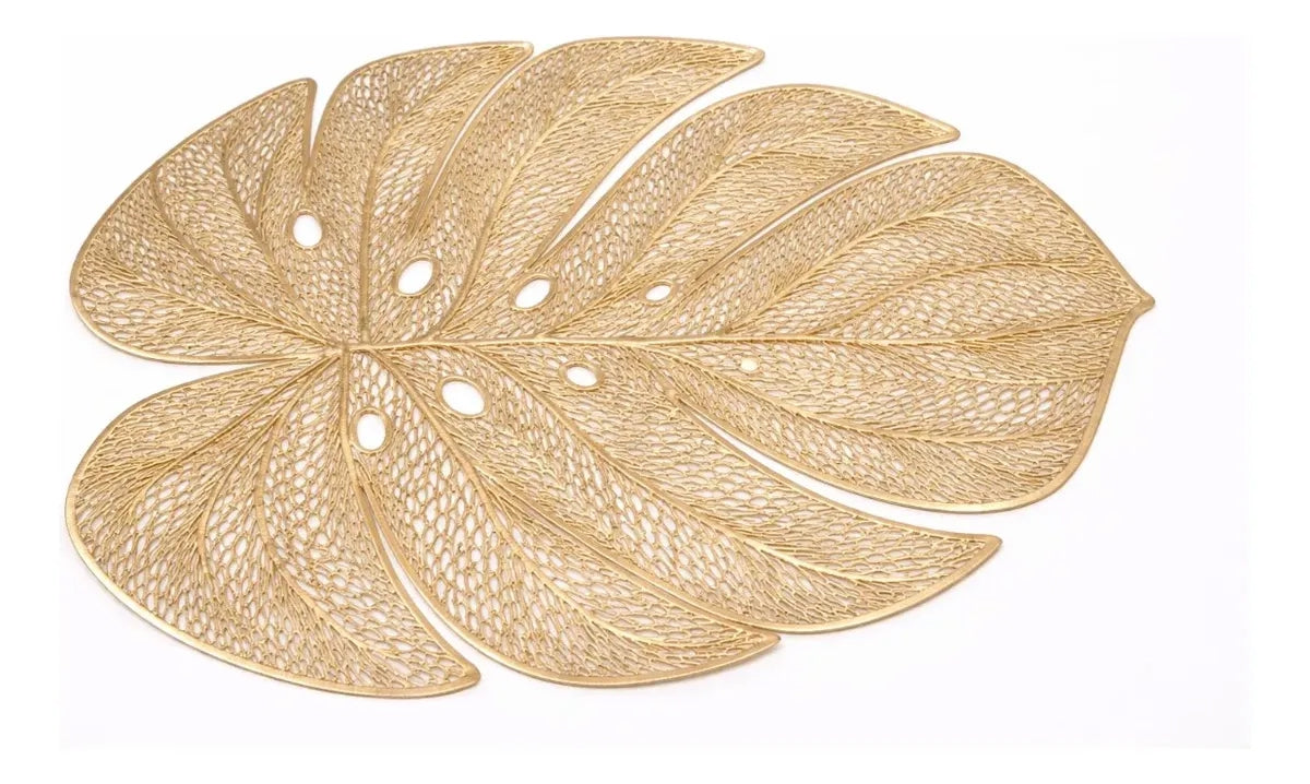 Manteles Individuales 6 Piezas Diseño Hoja Tropical Moderno