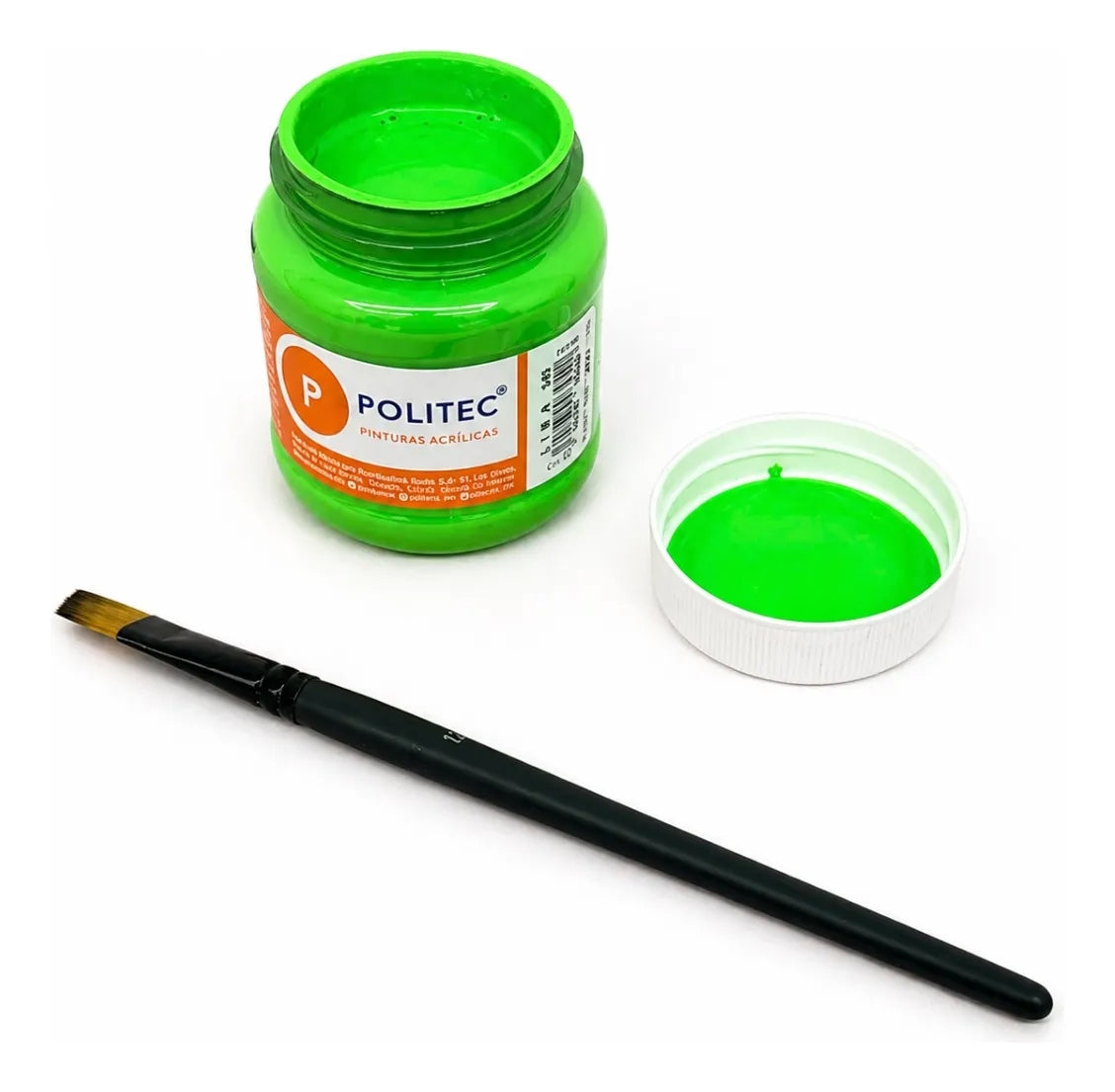 Pintura Acrílica Politec 250 Ml Verde Lima Multi Superficie