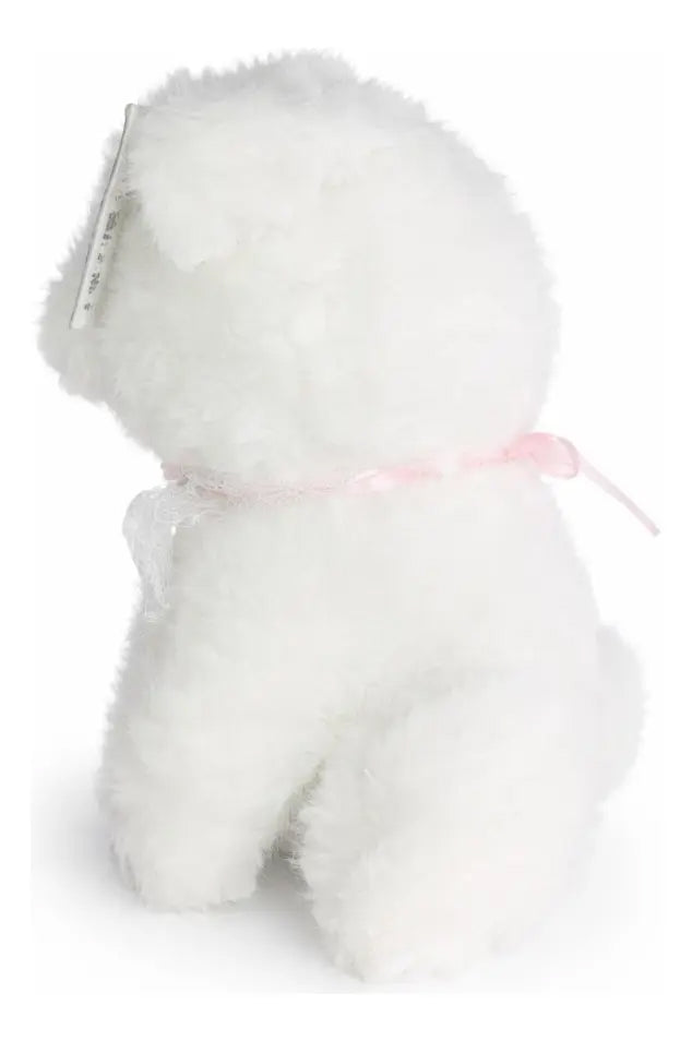 Peluche Perrita Con Mandil De Encaje 2 Colores 15 Cm
