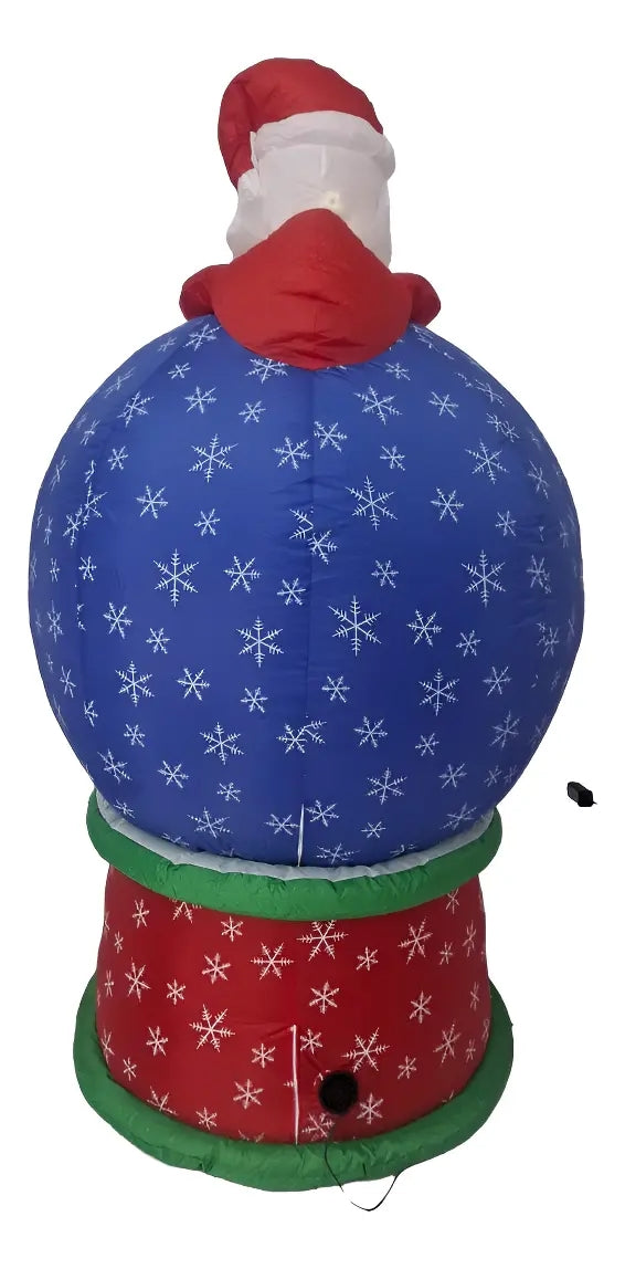 Inflable Navideño Esfera Con Muñeco De Nieve Marca Lluvia