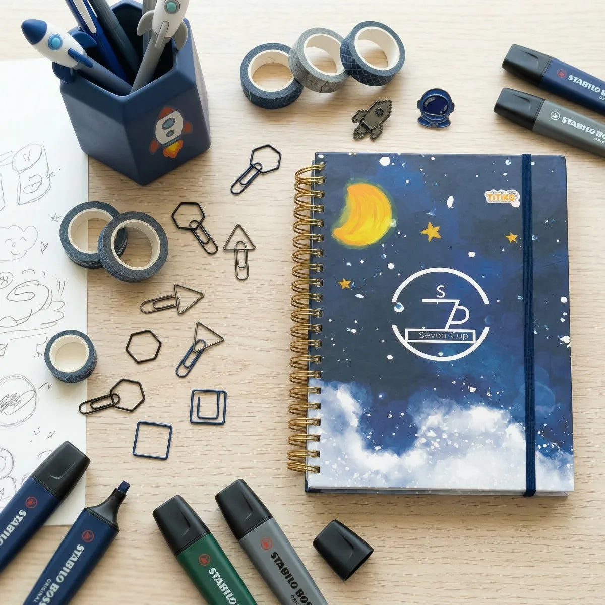 Cuadernos 200 Hojas Cuadro Grande Set 2 Piezastitiko