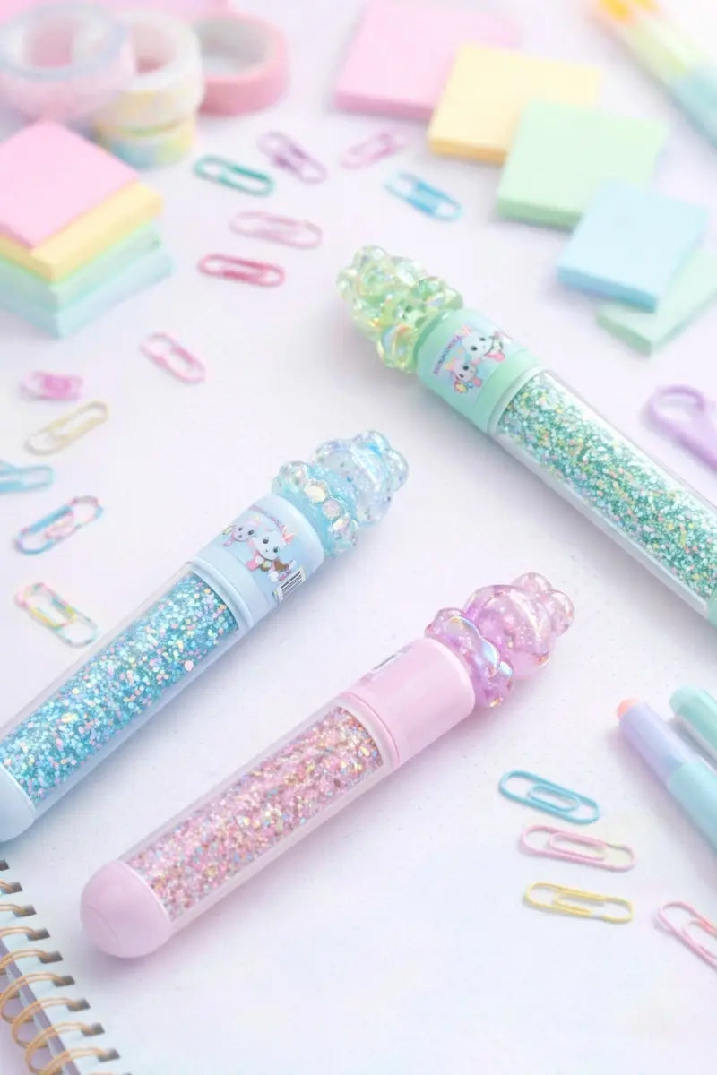 Marcatextos Kawaii Pastel 6 Piezas Tapa Figurita De Conejito