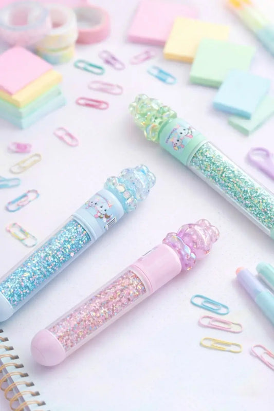 Marcatextos Kawaii Pastel 6 Piezas Tapa Figurita De Conejito