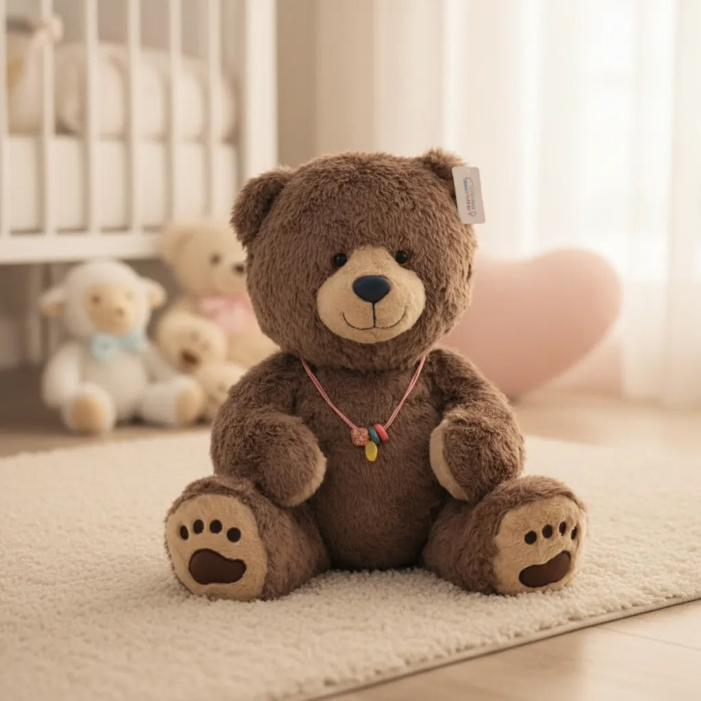 Peluche Clásico Oso De 41x34x36 Cm Dos Colores Candy Toys