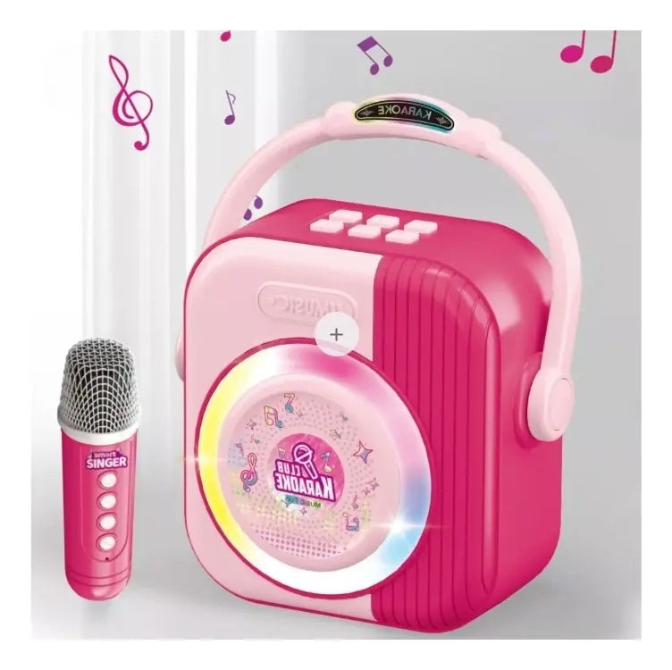 Micrófono Karaoke Smart Singer Con Bocina Recargable Candy
