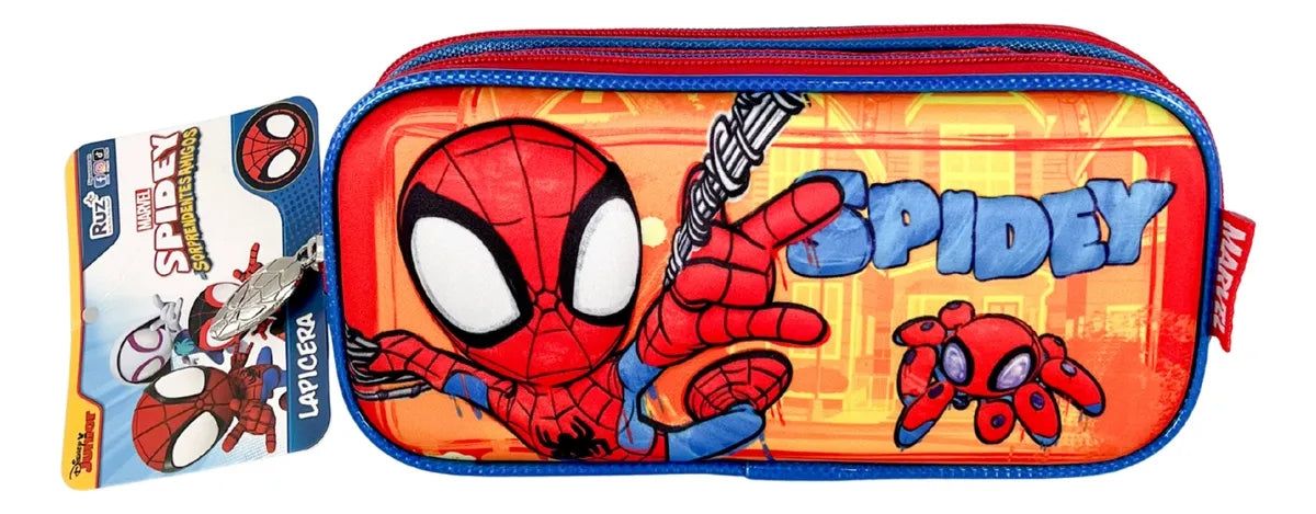 Kit De Mochilas Ruz Kínder Spidey Naranja