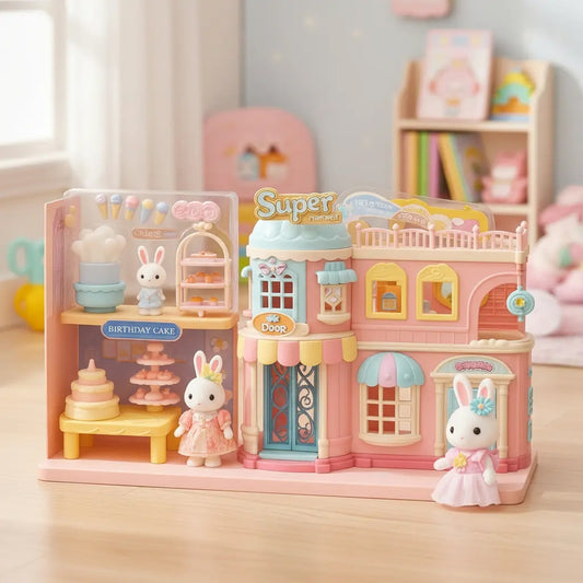 Conejito De Terciopelo Candy Toys Casa De Juego Con Elevador