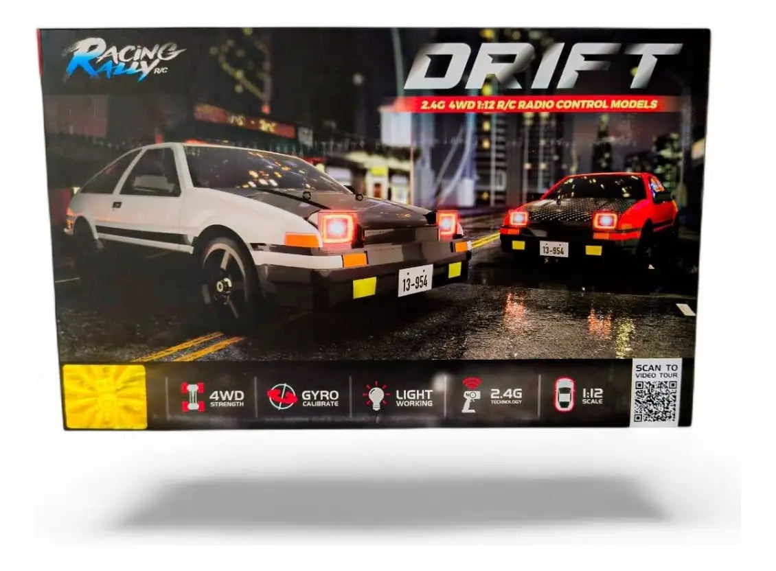 Carro R/c Drift Racing Rally 4wd Recargable Candy Toys