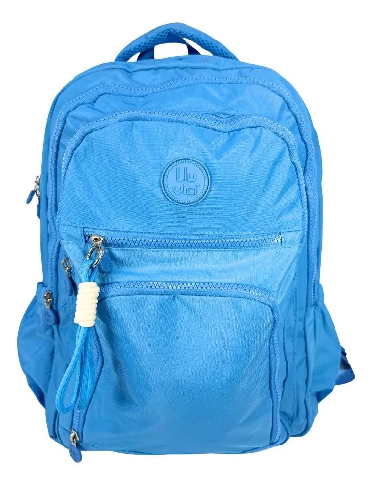 Mochila Juvenil Marca Lluvia  Azul Diseño Casual